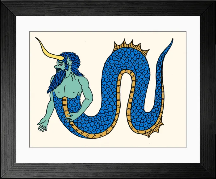 Framed Print : Merman, Legendary Creature Framed Print : Merman, Legendary Creature