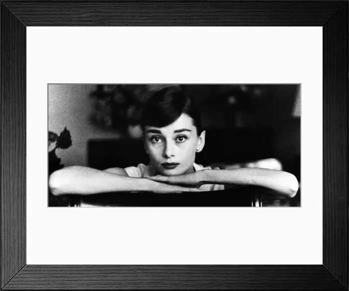Framed Print : Audrey Hepburn, British Actress, 1955 Framed Print : Audrey Hepburn, British Actress, 1955