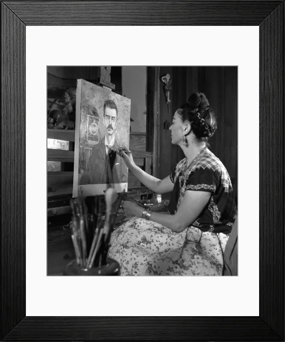 Framed Print : Frida Kahlo, 1952 Framed Print : Frida Kahlo, 1952