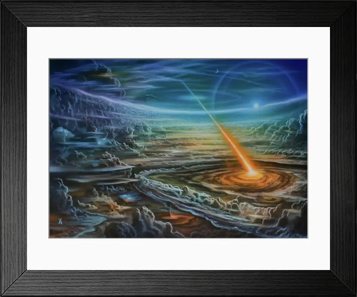 Framed Print : Jupiter Impact, Illustration