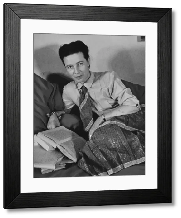 Framed Print : Simone de Beauvoir Framed Print : Simone de Beauvoir
