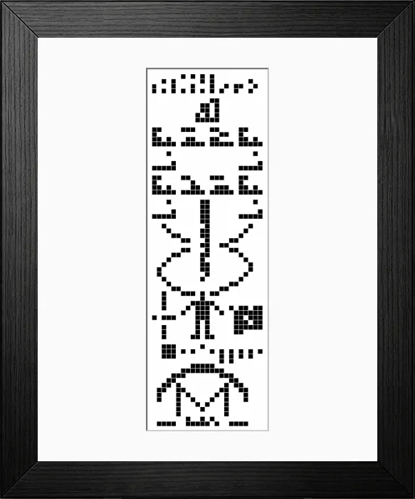 Framed Print : Arecibo Message Framed Print : Arecibo Message