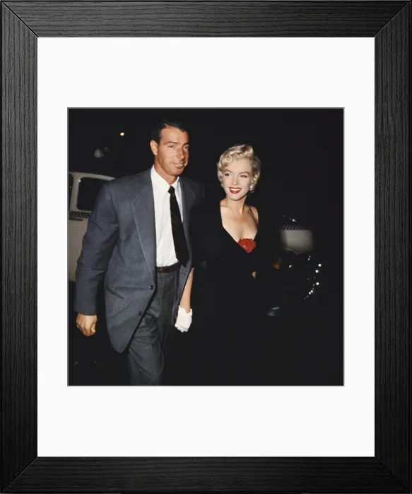 Framed Print : Actress Marilyn Monroe and husband Baseball player Joe DiMaggio, 1954