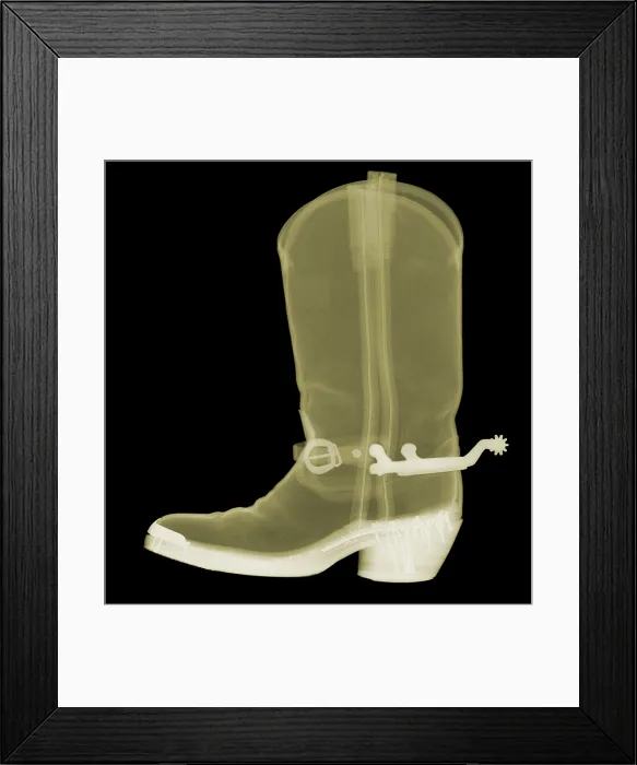 Framed Print : Cowboy Boot, X-Ray Framed Print : Cowboy Boot, X-Ray