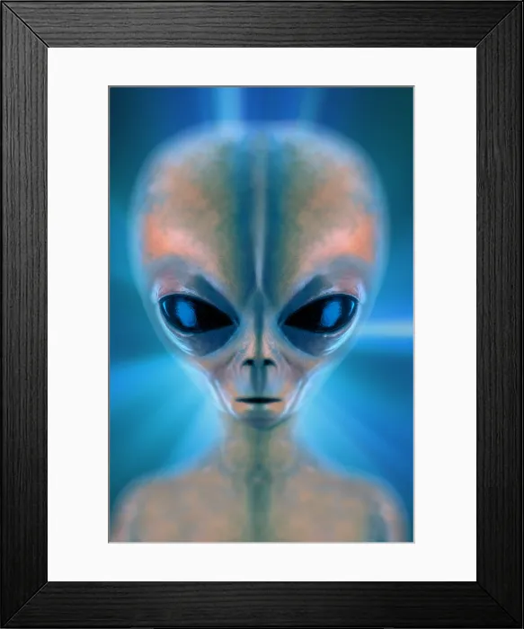 Framed Print : Space alien Framed Print : Space alien