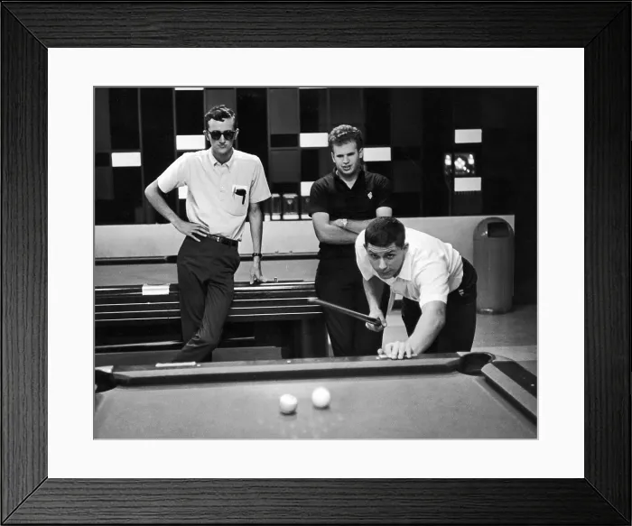Framed Print : Pool Hall, 1963 Framed Print : Pool Hall, 1963