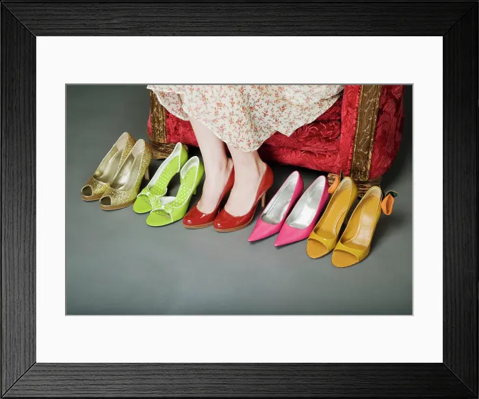Framed Print : Matching High-Heels