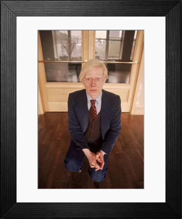 Framed Print : Andy Warhol, 1975 Framed Print : Andy Warhol, 1975