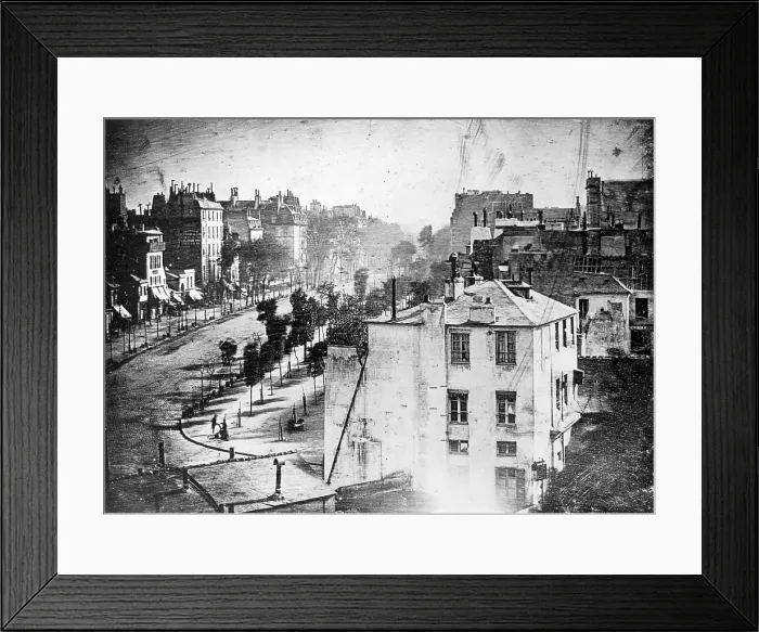Framed Print : Boulevard du Temple, by Daguerre, 1838 Framed Print : Boulevard du Temple, by Daguerre, 1838