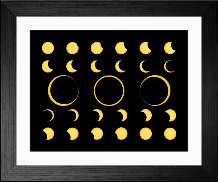 Framed Print : Annular Solar Eclipse Framed Print : Annular Solar Eclipse