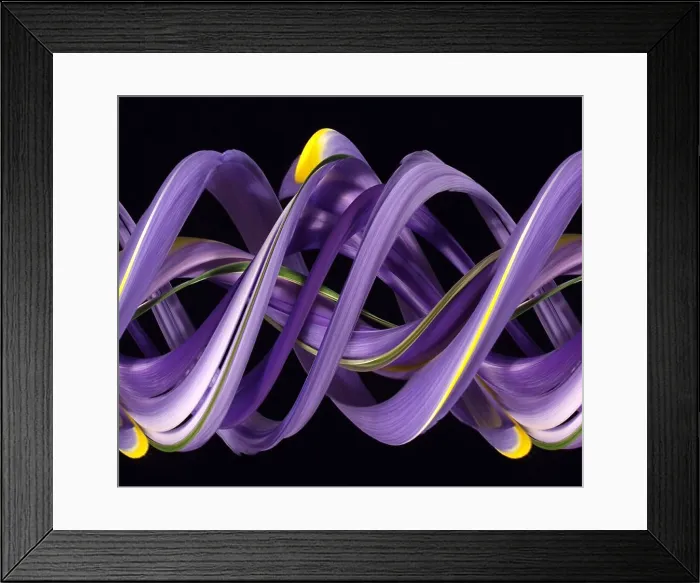 Framed Print : Digital streak image of an iris Framed Print : Digital streak image of an iris
