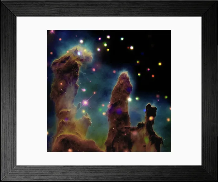 Framed Print : Glowing 'Pillars of Creation' Framed Print : Glowing 'Pillars of Creation'