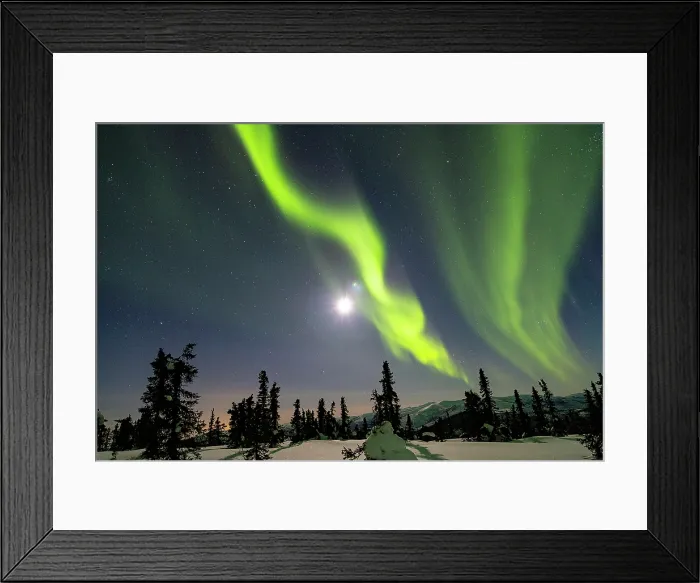 Framed Print : Aurora Borealis, White Mountains of Alaska Framed Print : Aurora Borealis, White Mountains of Alaska