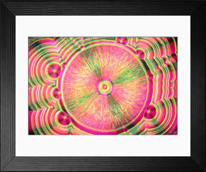 Framed Print : Vitamin C Crystal