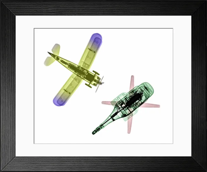 Framed Print : X-Ray of Toy Aircraft Framed Print : X-Ray of Toy Aircraft