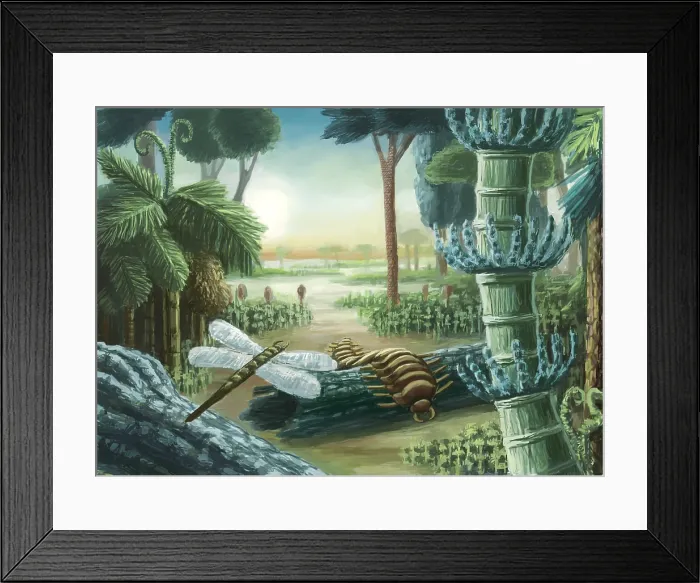 Framed Print : Carboniferous Landscape, Artwork