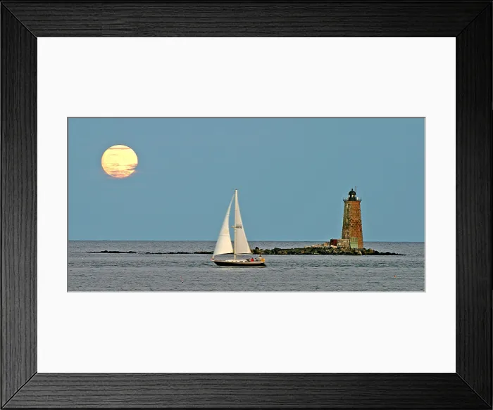 Framed Print : Whaleback Lighthouse