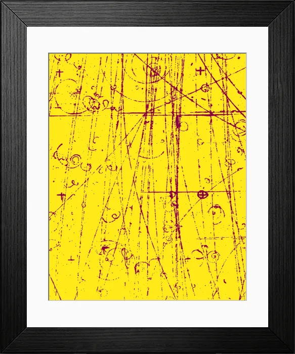 Framed Print : Antiproton Display, Bubble Chamber Event, 1958 Framed Print : Antiproton Display, Bubble Chamber Event, 1958
