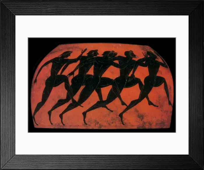 Framed Print : Olympic Games, Panathenaic Games, Black-figure Pottery, Ancient Greek Vase Framed Print : Olympic Games, Panathenaic Games, Black-figure Pottery, Ancient Greek Vase