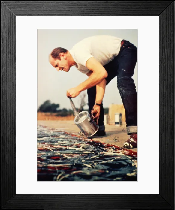 Framed Print : Jackson Pollock Painting, 1950 Framed Print : Jackson Pollock Painting, 1950