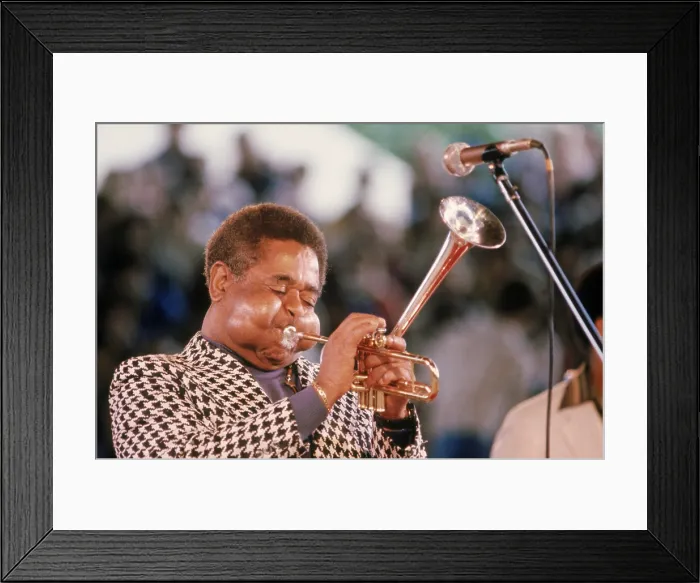 Framed Print : Dizzy Gillespie, 1982 Framed Print : Dizzy Gillespie, 1982