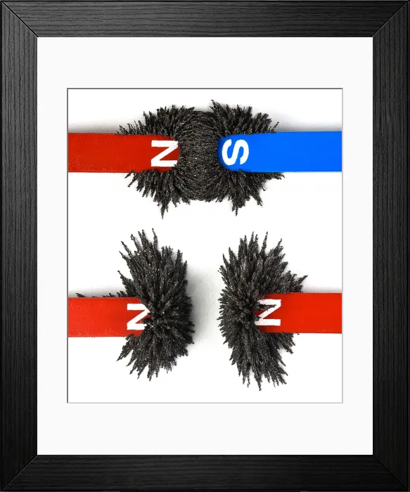 Framed Print : Opposite and Like Magnetic Poles Attract and Repel Framed Print : Opposite and Like Magnetic Poles Attract and Repel