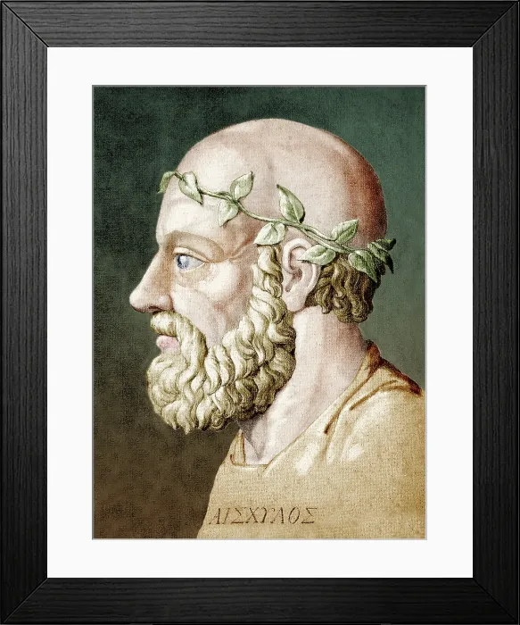 Framed Print : Aeschylus, Ancient Greek Playwright