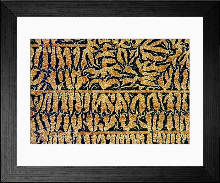 Framed Print : Oxidized Vitamin C under a microscope