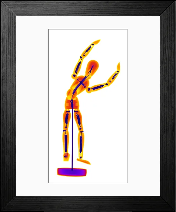 Framed Print : An X-ray of an artist's figure model