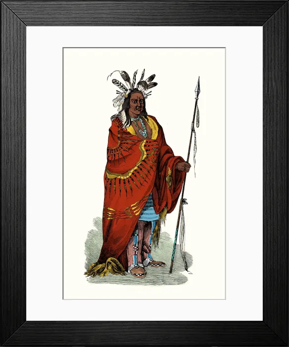 Framed Print : Keokuk, Sauk Indian Chief