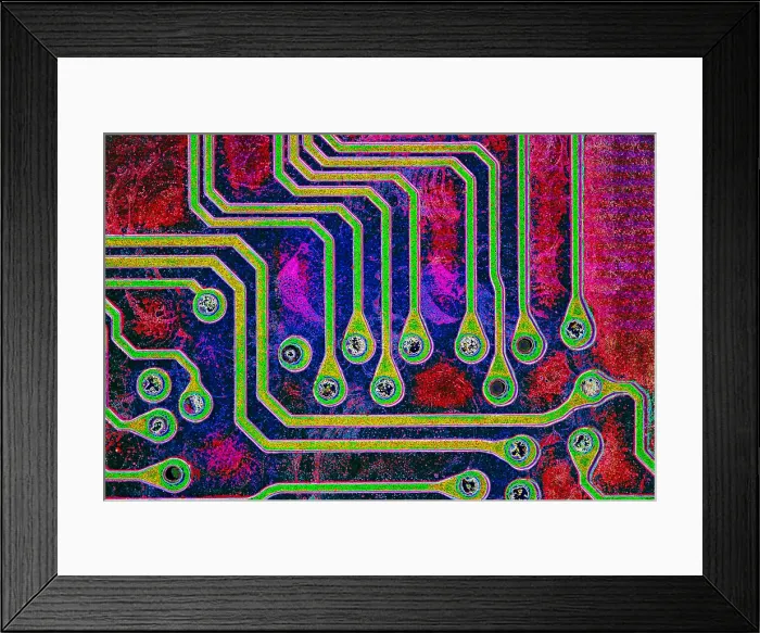 Framed Print : Soldered Connections