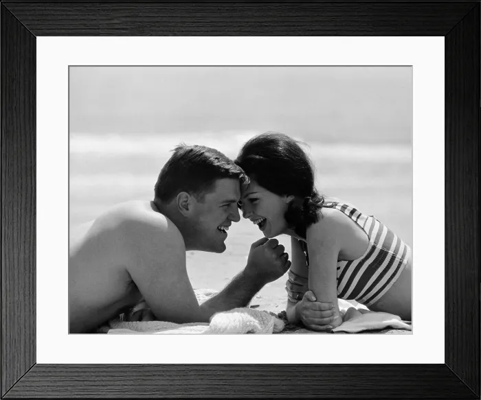 Framed Print : Young Couple, 1955