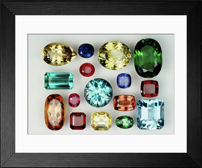 Framed Print : Gemstone Collection Framed Print : Gemstone Collection