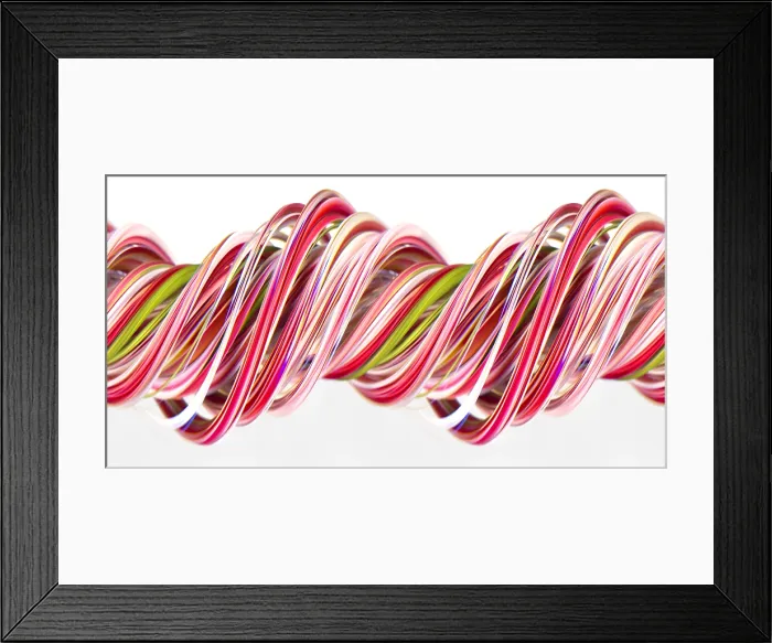 Framed Print : A digital streak image of pink carnation flowers