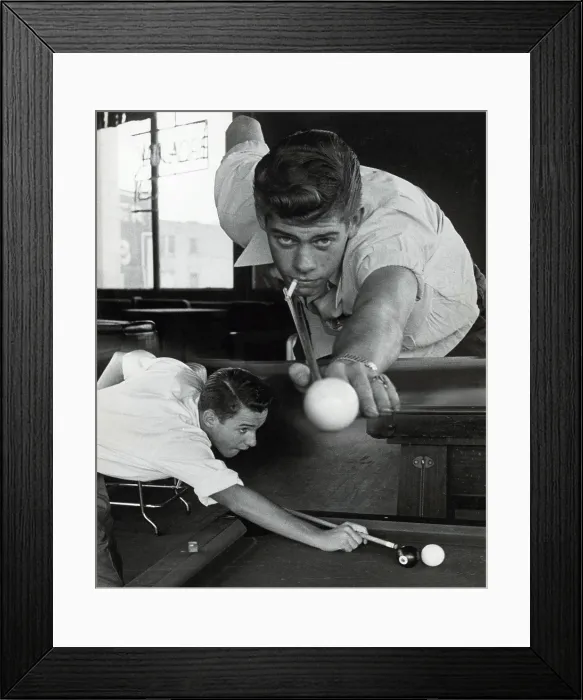 Framed Print : Pool Player Framed Print : Pool Player
