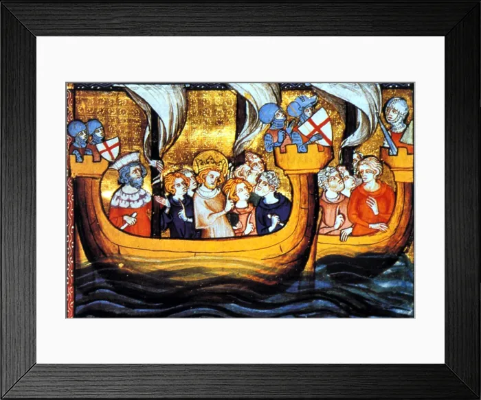 Framed Print : Seventh Crusade, Louis IX of France, 1248