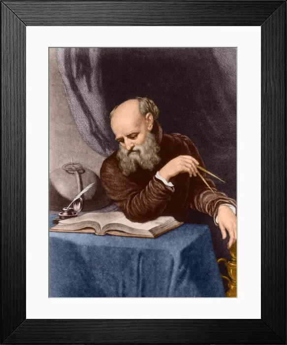 Framed Print : Galileo Galilei, Italian Polymath