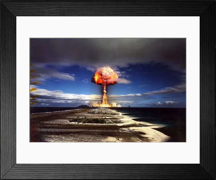 Framed Print : French Nuclear Test LICORNE, 1970