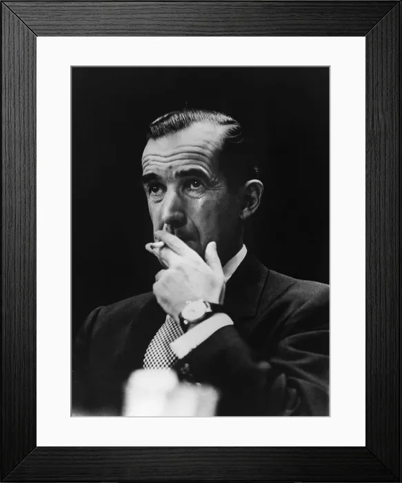Framed Print : Edward R. Murrow Framed Print : Edward R. Murrow