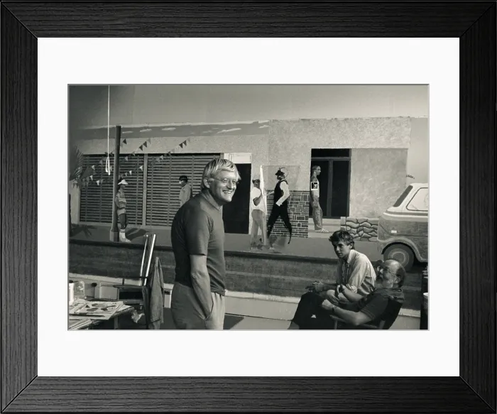 Framed Print : David Hockney in his Studio
