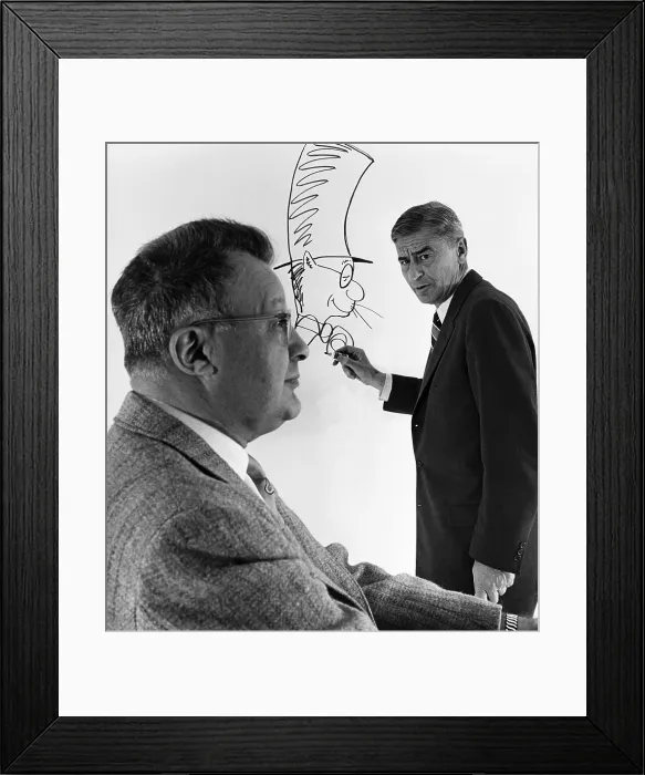 Framed Print : Dr. Seuss and Clifton Fadiman Framed Print : Dr. Seuss and Clifton Fadiman