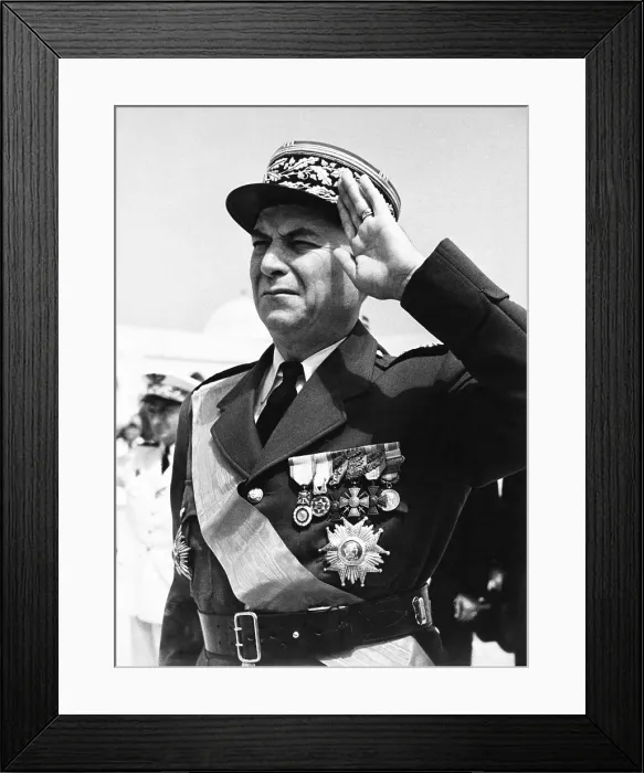 Framed Print : General Alphonse Juin Framed Print : General Alphonse Juin