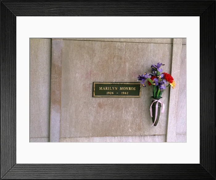 Framed Print : Marilyn Monroe's Grave Framed Print : Marilyn Monroe's Grave