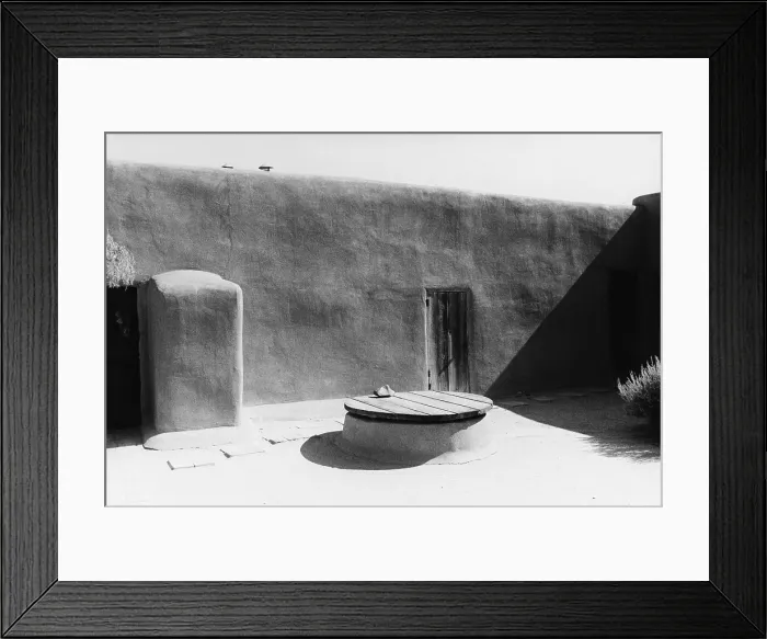 Framed Print : Georgia O'Keefe's home, 1971 Framed Print : Georgia O'Keefe's home, 1971