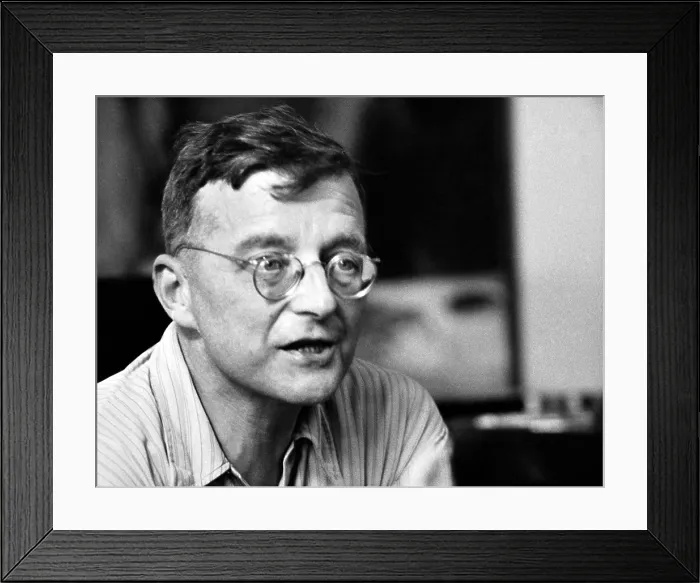 Framed Print : Dmitri Shostakovich, Russian Soviet Classical Music Composer and Pianist