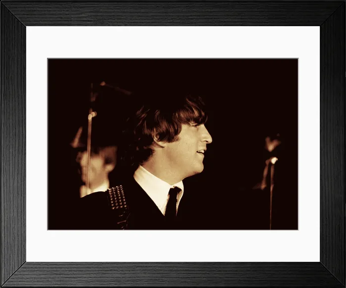 Framed Print : John Lennon with The Beatles, 1964