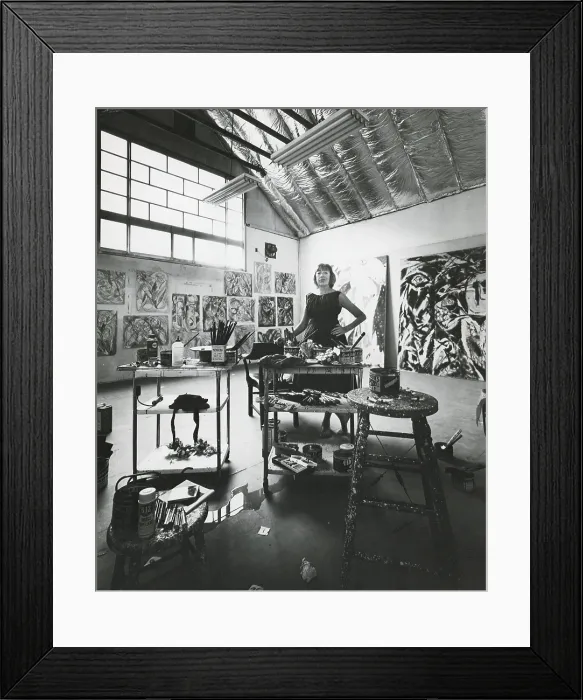 Framed Print : Lee Krasner, American Abstract Painter Framed Print : Lee Krasner, American Abstract Painter
