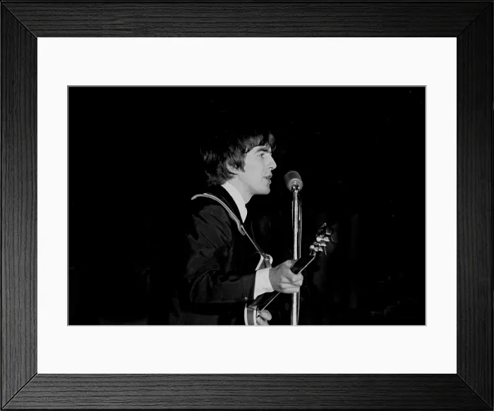 Framed Print : George Harrison, Beatles Concert, 1964 Framed Print : George Harrison, Beatles Concert, 1964