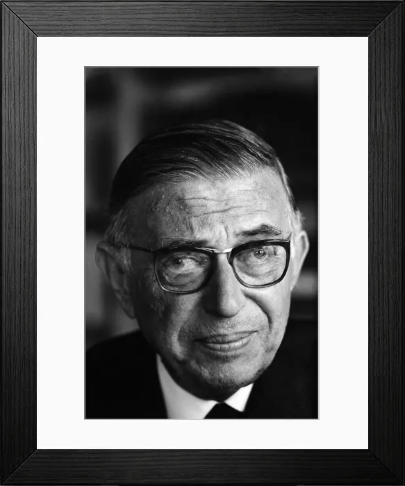 Framed Print : Jean Paul Sartre Framed Print : Jean Paul Sartre