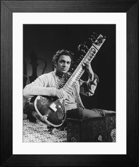Framed Print : Ravi Shankar, 1960s Framed Print : Ravi Shankar, 1960s
